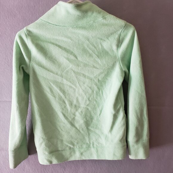 Old Navy Youth Girls Fleece Jacket Light Green Size Large 10 12 Full Zip Up Cozy - Picture 4 of 5